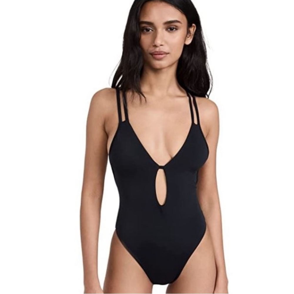Peixoto Isla One Piece Swimsuit Black Size Medium